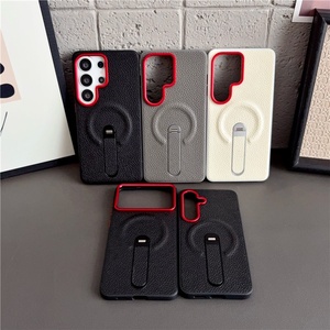 เคสโทรศัพท์หนัง PU แม่เหล็กแบบขายส่ง สำหรับ Samsung S26 S25 Ultra Plus S26 EDGE พร้อม 360 องศา °   ฝาครอบป้องกันแบบแถบ - Product Image 2