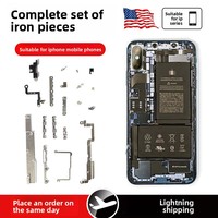 Pièces de réparation compatibles E-Repair-Grade pour iPhone 6/SE 2/5S/6 Plus/6S/6S Plus/7/7 Plus/8 Plus/XR/XS MAX/11 Pro/12 - Vis de plaque métallique