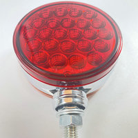 Feu arrière circulaire double face à 48 LED 12V 500LM en plastique pour remorque, feux arrière de voiture pour camion, accessoires automobiles en stock