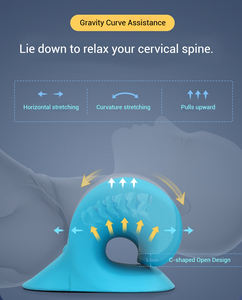 Bantal Pijat relaksasi bahu leher chihopraktik C, perangkat traksi serviks nyaman menghilangkan rasa sakit - Product Image 6