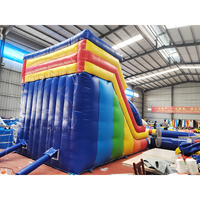 Toboggan aquatique gonflable épaissi en PVC, personnalisable, pour enfants et adultes, usage domestique, produit commercial très demandé