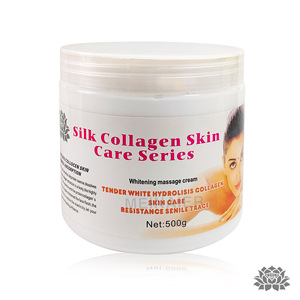 Crème de massage réparatrice et nourrissante au collagène de marque privée pour éclaircir et raffermir la <span class=keywords><strong>peau</strong></span>. 500g - Product Image 5