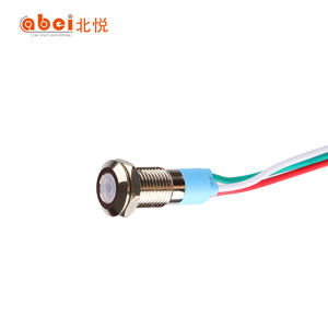 Luz indicadora de 8mm Lámpara de señal Luz piloto Indicador de lámpara de metal 3V5V6V9V12V24V110V220V RG R <span class=keywords><strong>G</strong></span> - Product Image 5