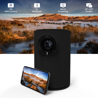 Mini proyector portátil 1080p con opción WiFi de lente 150ANSI para cine y uso de teléfono