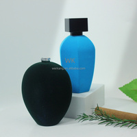 Botol Semprot Kaca Berbulu 50ml 60ml 100ml Bentuk Unik Botol Parfum Kaca Isi Ulang dengan Pompa Semprot dan Segel yang Baik