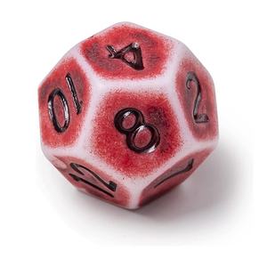 <span class=keywords><strong>Juego</strong></span> de Dados DND Únicos y Divertidos, 7 Piezas, Dados Acrílicos Poliédricos Amarillos y Rojos para Dungeons and Dragons, <span class=keywords><strong>Pathfinder</strong></span>, RPG - Product Image 3