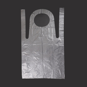 <b>Disposable</b> Plastic <b>Aprons</b> Oil Resistant Leak Proof For Food Service Daily Use Solid Color 1mm Thickness - Product Image 3