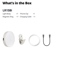 Lumière vidéo LED GODOX LR15Bi/LR30Bi, 2800K-6500K, bicolore, CRI élevé 97 TLCI 98, alimentation USB, mini lumière de studio en plastique, contrôle par application