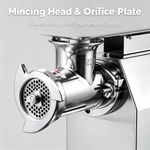 Picadora de Carne de Acero Inoxidable TK-12, Picadora Eléctrica Monofásica de Sobremesa para Uso en la Cocina - Product Image 5