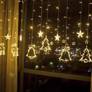 2025 Led Ngoài Trời Cây giáng sinh Đèn treo ánh sáng Rèm chuỗi trang trí trang trí nguồn cung cấp cho trang trí - Product Image 5