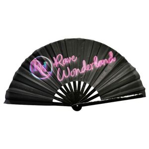 Abanico Plegable de Bambú Personalizado de 33 cm con Técnica de Pintura para Discotecas, Precio de Fábrica - Product Image 5