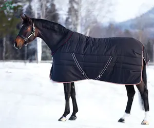 Couverture de massage pour thérapie équestre, vente en gros de drap de cheval, sac en toile PE en toile pour exercice équestre