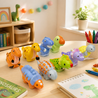 Nouvelle Collection 2026 : Lot de Jouets Squishy Dinosaures Colorés en Forme de Dessin Animé, Doux et à Rebond Lent, Anti-Stress pour Enfants