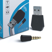 Adaptateur USB vers Dongle PS4, récepteur adaptateur audio USB pour mini microphone sans fil pour PlayStation PS4 et prise en charge A2DP HFP HSP