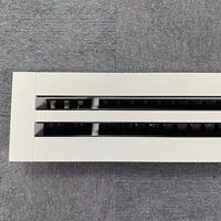 Ventilateurs de plafond décoratifs finis, grilles ca, revêtement en poudre d'aluminium, évents linéaires, diffuseur de fentes