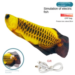 Jouets électriques USB en gros pour animaux de compagnie, jouets en peluche interactifs pour enfants, chantent et parlent, imitant les poissons <span class=keywords><strong>qui</strong></span> sautent, blagues et farces pratiques - Product Image 6