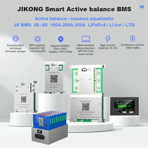 Активный балансир JK Smart BD4A8S4P для Li-ion/LiFePO4 аккумуляторов 4S/8S, 12В/24В, 0.4А/40А, BMS с выключателем питания, плата PCB/PCBA, 20-100В, 80А - Product Image 3