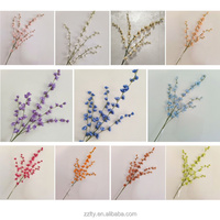 Fleur artificielle réaliste Delphinium Larkspur en spray multicolore, tige de fleur artificielle pour décoration de mariage, fête à domicile, décoration florale DIY