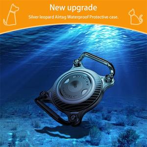 Para AirTag Holder para <span class=keywords><strong>Dog</strong></span> Cat <span class=keywords><strong>Collar</strong></span> con hebilla de metal Armor impermeable Funda protectora para Apple Airtags <span class=keywords><strong>Collar</strong></span> Holder - Product Image 5