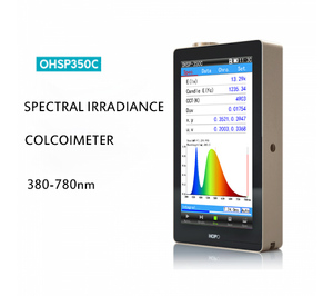 เครื่องวัดสเปกโตรมิเตอร์แบบพกพา OHSP350C ของจีน สำหรับวัดค่า CCT และ CRI ช่วงอุณหภูมิสี 1,000K-100,000K มาตรฐาน IP55 - Product Image 1