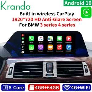 Krando Head Unit Android 12.0 128G CarPlay Multimedia Car Radio Player per BMW serie 3 4 F30 F31 F32 F33 sistema di navigazione
