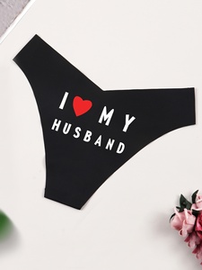 กางเกงชั้นในสตรีเซ็กซี่สีดำมีตัวอักษรแบบไร้รอยต่อกางเกงในเอวต่ำแบบเอวต่ำขนาดใหญ่สำหรับเป็นของขวัญ - Product Image 4