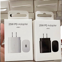 TYPE-C Super Rapide 5V/3A QC3.0 Chargeur 15W Adaptateur de Voyage avec Sortie 20W pour Samsung pour Galaxy S24 S23 S21 S20 Ultra DC Caméra