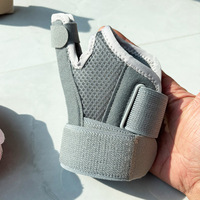 Attelle réversible pour main gauche et droite, confortable, en nylon et néoprène, avec protection de la paume et du pouce, et stabilisateur de soutien réglable