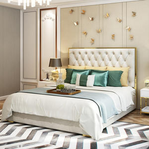 Ensemble de meubles de chambre à coucher de luxe au design moderne, prix abordable, lit avec fonction de rangement - Product Image 3