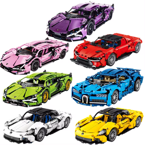 Blocchi Tecnici HY Toys per Costruire Modelli di Auto da Corsa Hypercar, Set di Mattoncini per Assemblare Veicoli, Giocattoli Tecnici per Ragazzi e Bambini - Product Image 2