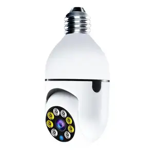 H.264 PTZ WiFi IP מצלמה עם אור הנורה חדר אבטחת AP Hotspot WiFi אלחוטי הנורה מנורת מצלמה