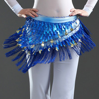 Dpw796 Nouveau Sexy Exotic Perlé Sequin Broderie Enveloppé Hip Waist Scarf pour Adultes Belly Dance Performance Wear