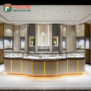 Luxury Airport Jewelry Display Cabinet Laminated Finish Commercial Store Display Cabinet - Product Image 3