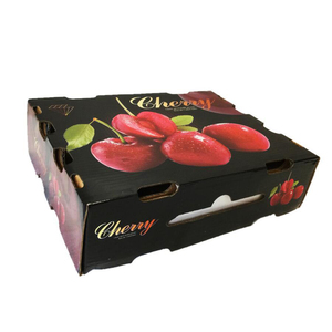 Scatole Personalizzate all'Ingrosso in Cartone Ondulato per Imballaggio di Frutta e Verdura, Supporti per Ciliegie - Product Image 1