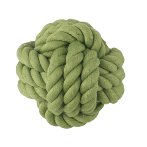 Mainan Gigit Anjing Ramah Lingkungan Tahan Lama, Bola Tali Kapas Multi-Warna, Pembersih Gigi, Fitur Bermain D - Product Image 4