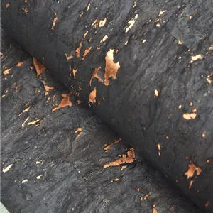 Rivestimenti Murali in Sughero Mywind con Sfondo Nero e Superficie Oro Rosa, Design 3D Moderno di Lusso per Arredamento Casa - Product Image 2