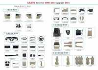 Kit de garnitures de console et de portières pour tableau de bord LX570 2008-2015 – Améliorez votre intérieur automobile au style 2021