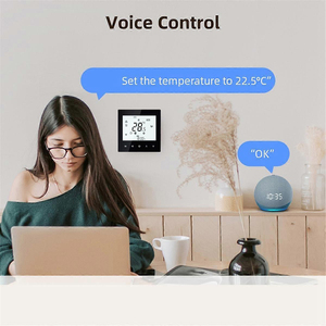 Termostato Inteligente WiFi para Habitación, Pantalla Táctil Digital, Controlador de Ventilador, Programable con Temporizador, Modo Automático de Calefacción y Refrigeración, Montaje en Pared - Product Image 3