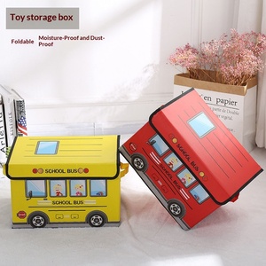 Boîte de rangement pliable de style japonais pour voiture, organisateur de vêtements pour dortoir, étanche et anti-humidité, pour jouets et blocs de construction en tissu - Product Image 1