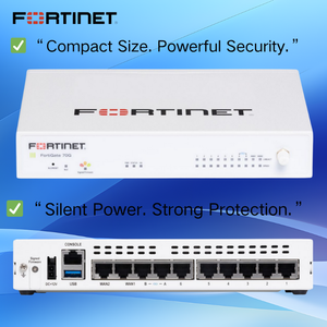 อุปกรณ์ไฟร์วอลล์ Fortinet FG-70G FortiGate รุ่น Enterprise ของแท้ จัดส่งด่วนทั่วโลก รับประกัน 1 ปี ความเร็ว 10 Gbps - Product Image 1