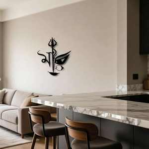 Décoration murale en métal Shiva de la mythologie grecque - Symbole spirituel ancien, art pour la maison, le salon, le bureau, décoration intérieure culturelle, cadeau - Product Image 4