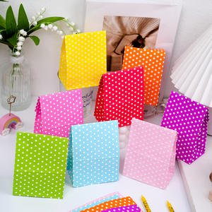 Sıcak satış yeni renkli noktalar hayvan modelleri mini düz kağıt hediye ambalaj saklama torbaları karşılık hediyesi torba - Product Image 2