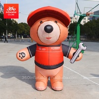 Disfraz de León de Dibujos Animados Inflable Personalizado, Modelo de León Animal Inflable Gigante para Publicidad Comercial al Aire Libre en Oferta