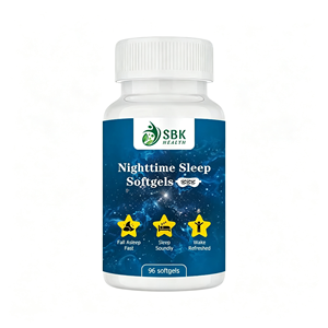 Suplemento Dietético en Cápsulas Blandas para Dormir por la Noche, Marca Personalizada OEM, Mejora la Calidad del Sueño y Promueve el Sistema Inmunológico para Adultos - Product Image 1