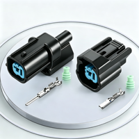 Connecteur mâle étanche en cuivre 6181-0803 à 1 broche pour capteur de cliquetis automobile, compatible avec faisceau de câbles 6189-0591 pour avertisseur sonore de détonation
