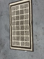 Tapis rectangulaire en polypropylène tufté jacquard, avec envers en latex antidérapant, lavable en machine, pour la maison et le salon