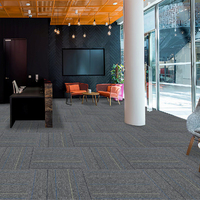 Carreaux de moquette en polypropylène à boucles, pour hôtel, bureau, usage commercial, avec support écologique, résistants aux taches
