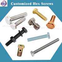 Acier au carbone M3 M5 M10 M12 Vis à tête hexagonale hexagonale en zinc noir Vis à tête cylindrique plate Torx Phillips en acier inoxydable