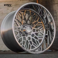 Jantes forgées KYKY monobloc personnalisées polies pour voiture, 20 et 22 pouces, 5x127, en alliage d'aluminium pour SUV