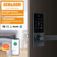 Serrure de porte intelligente à empreintes digitales américaine à vente chaude, serrure numérique à mot de passe intelligente pour hôtel et appartement